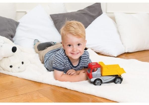 Lena Truckies Dump Truck, Truck, 2 år, Grå, Rød, Gult