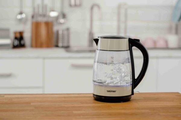 Zelmer ZCK8011I, 1,7 l, 2200 W, Sort, Gult, Glass, Vannivåindikator, Overopphetingsbeskyttelse