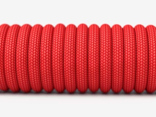 Glorious Ascended Cord - Muskabel - USB (hann) - karmosinrødt - for Glorious Model D, Model O, Model O Minus