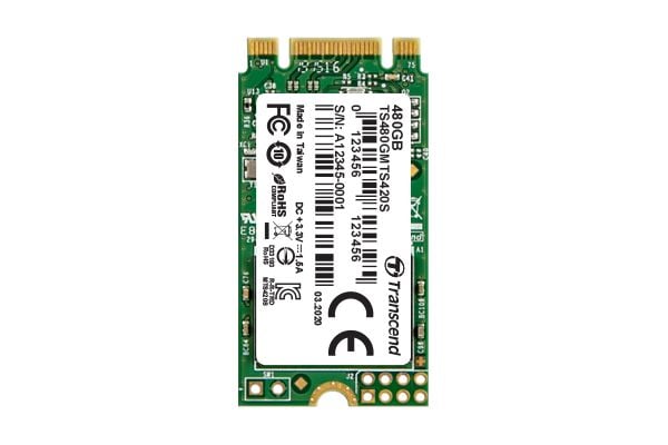 Transcend 420S - SSD - 480 GB - intern - M.2 2242 - SATA 6Gb/s