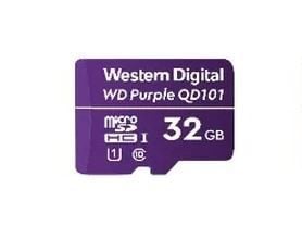 WD Purple SC QD101 WDD032G1P0C - Flashminnekort - 32 GB - UHS-I U1 / Class10 - microSDHC - purpur