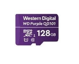 WD Purple SC QD101 WDD128G1P0C - Flash-minnekort - 128 GB - UHS-I U1 / Class10 - microSDXC UHS-I - lilla