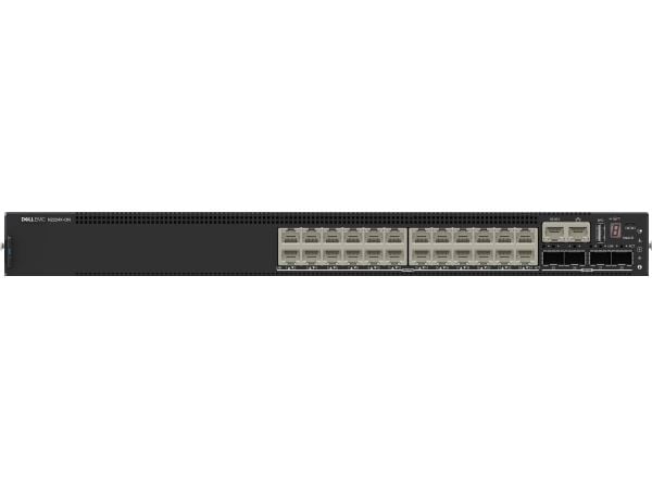 Dell PowerSwitch N2224X-ON - Switch - L3 - Styrt - 24 x 10/100/1000/2.5G + 4 x 25 Gigabit SFP28 - front til bakside-luftflyt - rackmonterbar - CAMP...