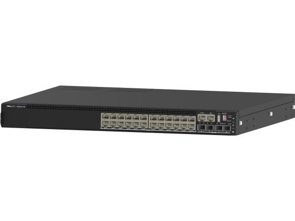 Dell PowerSwitch N2224X-ON - Switch - L3 - Styrt - 24 x 10/100/1000/2.5G + 4 x 25 Gigabit SFP28 - front til bakside-luftflyt - rackmonterbar - CAMP...