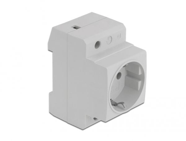 DeLOCK 11472, CEE 7/3, Grå, Plast, 250 V, 16 A, 64 mm DeLOCK 11472, CEE 7/3, Grå, Plast, 250 V, 16 A, 64 mm