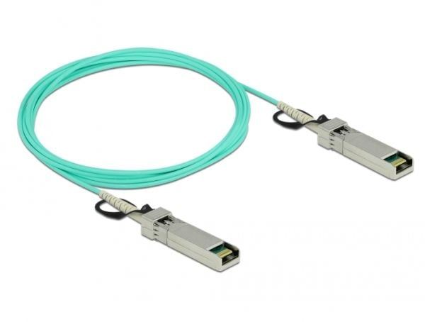 Delock - Direkte 10GBase-koblingskabel - SFP+ (hann) til SFP+ (hann) - 3 m - 3 mm - fiberoptisk - SFF-8431/SFF-8432 - Active Optical Cable (AOC) - ...