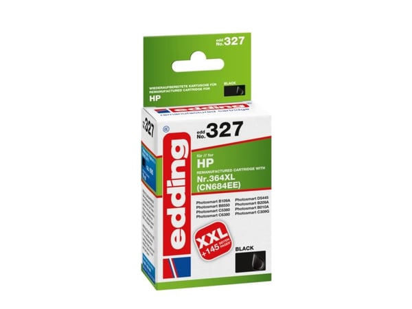 Edding EDD-327, Musta, 19 ml, 1 kpl