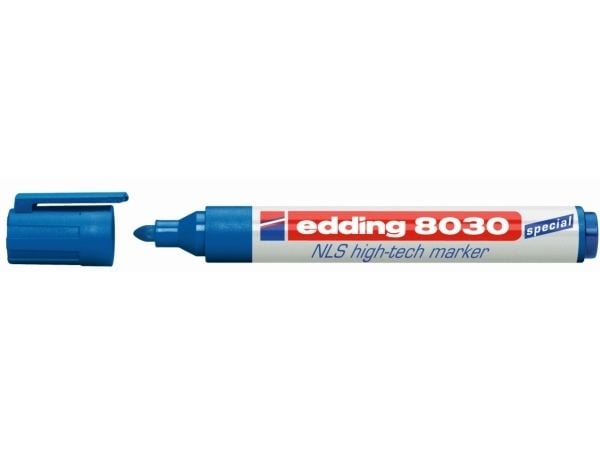 edding 8030 NLS high-tech - Markering - permanent - blå - 1.5-3 mm