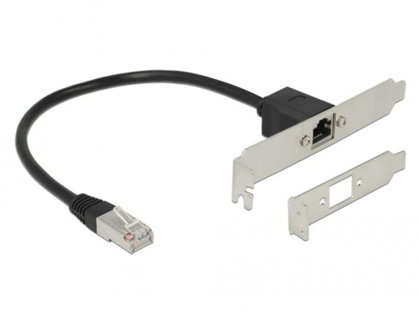 Delock - Nettverksforlengelseskabel - RJ-45 (hann) til RJ-45 (hunn) - 30 cm - uskjermet - CAT 5e