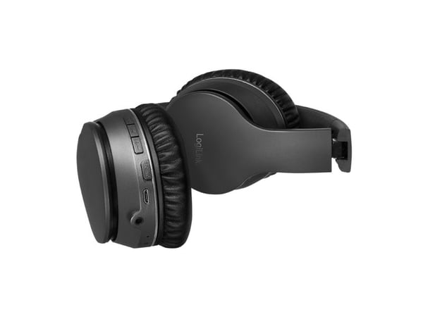 LogiLink BT0053, Trådløs, Musikk, 200 g, Hodesett, Sort