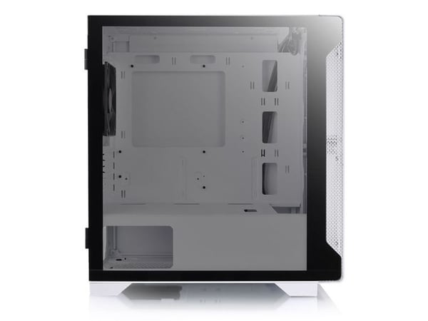 Thermaltake S100 TG Snow - Tempered Glass Snow Edition - tower - micro ATX - sidepanel med vindu (herdet glass) - ingen strømforsyning (PS/2) - hvi...