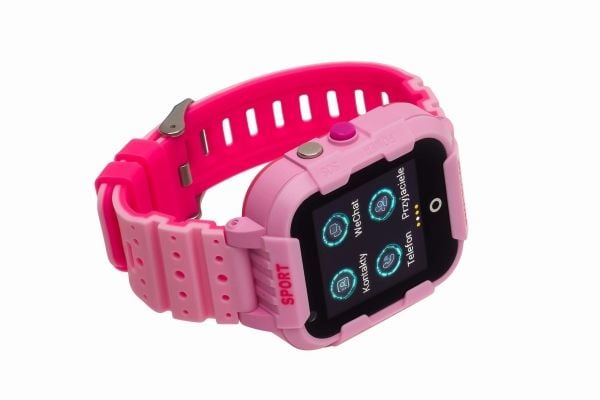 Garett Kids 4G - Rosa - smartklokke med stropp - gummi - display 1.4" - 4 GB - Wi-Fi, Bluetooth - 4G
