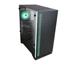 Zalman S5 Black, Midi Tower, PC, Sort, ATX, Micro ATX, Mini-ITX, Plast, Stål, Herdet glass, Blå, Grønn, Rød