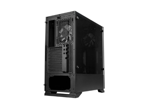 Zalman S5 Black, Midi Tower, PC, Sort, ATX, Micro ATX, Mini-ITX, Plast, Stål, Herdet glass, Blå, Grønn, Rød