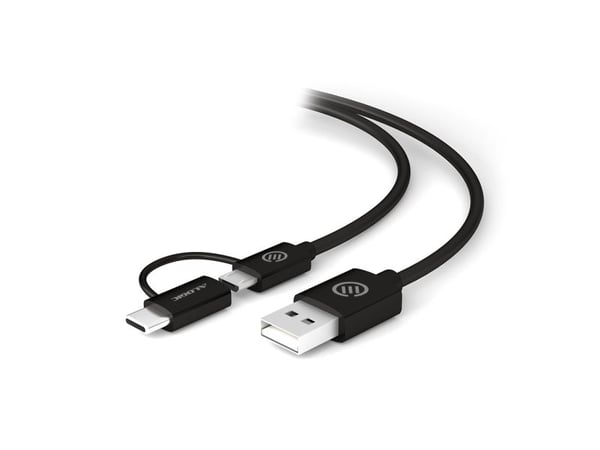 ALOGIC - USB-kaapeli - USB (han) til Micro-USB Type B, USB-C (han) - USB 2.0 - 1 m - lajitellaan - lajittelu
