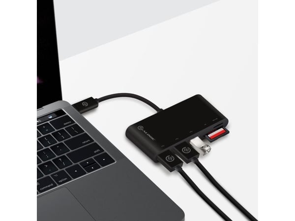 Alogic USB-C MultiPort Adapter - Keskitin - 3 x SuperSpeed USB 3.0 - pöytätietokoneet