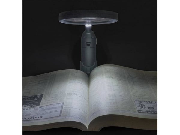 Carson MagniLamp, 3,5x, LED, AA, Harmaa, Läpinäkyvä, 11 cm, 187 g