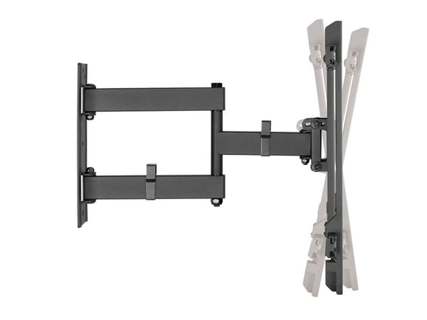 LogiLink BP0112, 200 x 100 mm, 400 x 400 mm, -5 - 13°, -90 - 90°, Akrylnitrilbutadienstyren, Plast, Stål, Svart