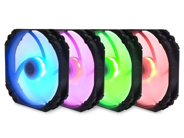 Scythe Kaze Flex 140 RGB KF1425FD18R-P - Sisäosa tuulettimella - 140 mm:n tuuletin