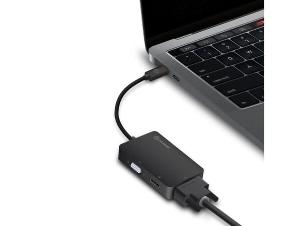 ALOGIC Premium Series - Videoadapteri - 24-nastainen USB-C han til 15-nastainen D-Sub (DB-15), HDMI, DVI hun - lajittelu - 4K-tuki