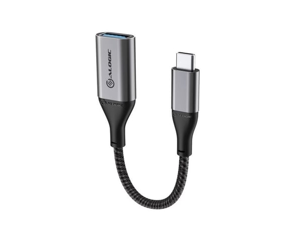 Alogic Super Ultra - USB-adapteri - USB-C (han) til USB Type A (hun) - USB 3.1 Gen 1 - 15 cm - avaruusharmaa - avaruusharmaa