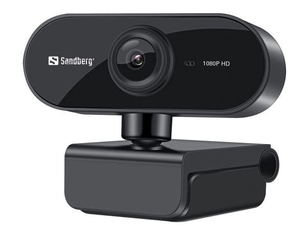 Sandberg USB Webcam Flex - Nettkamera - farge - 2 MP - 1920 x 1080 - 1080p - fastfokal - lyd - USB 2.0
