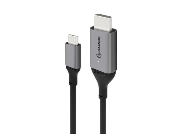 ALOGIC ULCHD01-SGR, 1 m, HDMI-tyyppi A (vakio), USB Type-C, Uros, Uros, Suora