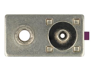 Delock FAKRA D plug spring pin for crimping 1 prepunched hole - Påknipsbar mulighetsmodulfrontplate - FAKRA D - rødvinsfiolett, RAL 4004