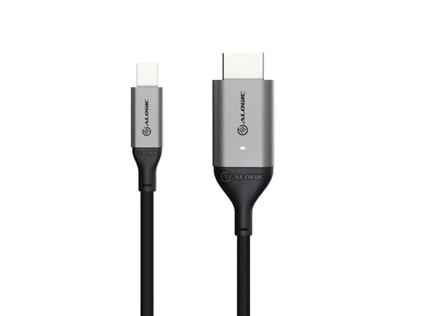 ALOGIC Ultra - Adapterkabel - Mini DisplayPort han til HDMI han - 2 m - avaruuden harmaa - 4K-tuki, aktiivinen