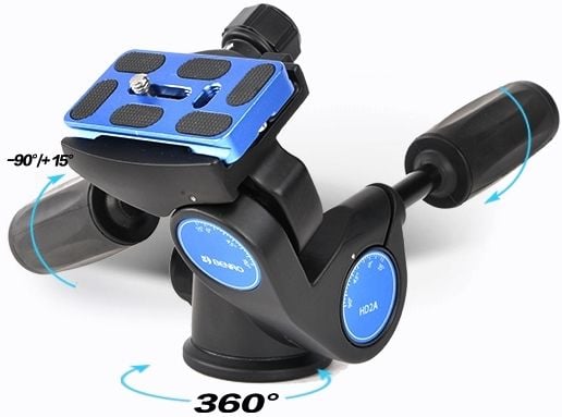Benro HD3A, 135 mm, 910 g, 5,68 cm, Sort