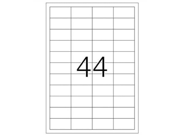 HERMA 4581, Hvit, Selvklebende skriveretikett, A4, Rektangel, 440 stykker, 10 stykker