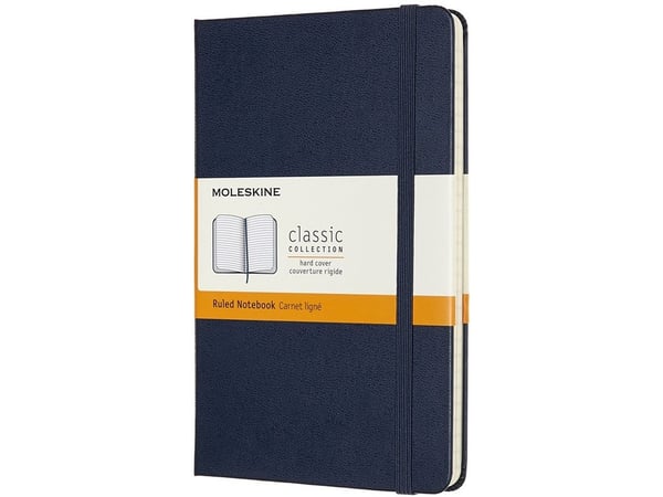 Moleskine Classic, Monokromatisk, Blå, 208 ark, Linjerte ark, Innbundet (hardcover), Universell |