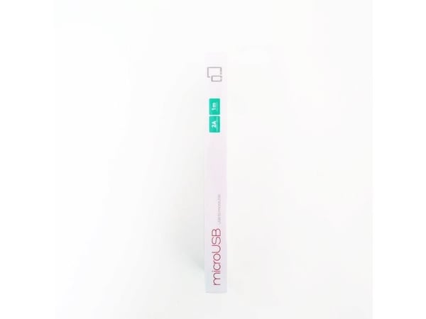 Omega OUFBB3MBOXS, 1 m, Micro-USB, USB, Sølv, Hvit