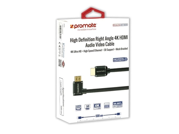 Promate PROLINK4K1-300, 3 m, HDMI Type A (Standard), HDMI Type A (Standard), 3D, musta