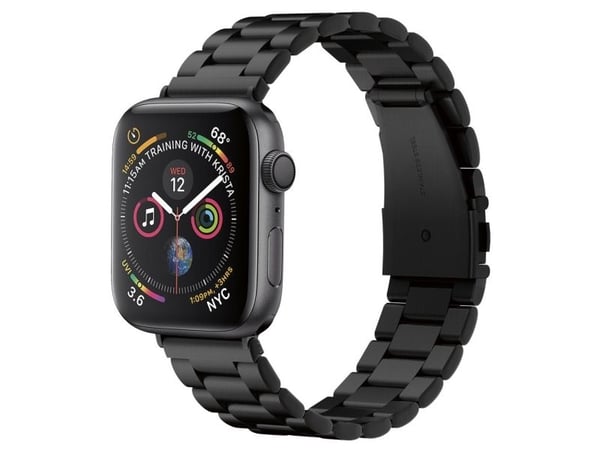 Spigen Modern Fit, Band, Svart, Apple, Rustfritt stål, 44/42 mm