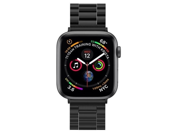 Spigen Modern Fit, Band, Svart, Apple, Rustfritt stål, 44/42 mm