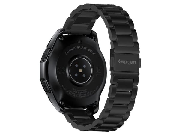 Spigen 600WB24980, Band, Smartklokke, Sort, Samsung, Galaxy Watch, Rustfritt stål