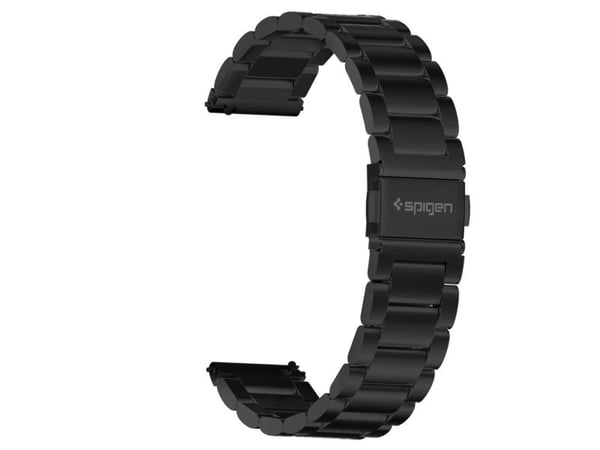 Spigen 600WB24980, Band, Smartklokke, Sort, Samsung, Galaxy Watch, Rustfritt stål
