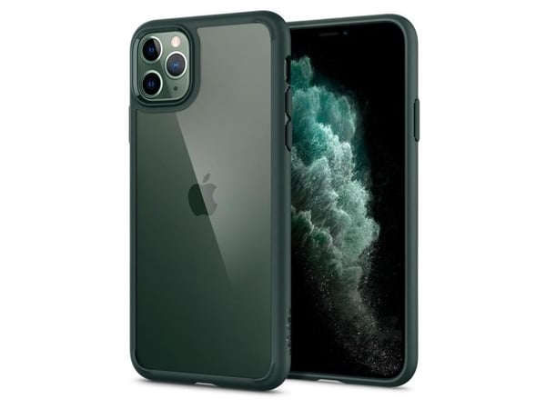 Spigen ACS00417, Etui, Apple, iPhone 11 Pro, 16,5 cm (6.5"), Grønn, Gjennomsiktig
