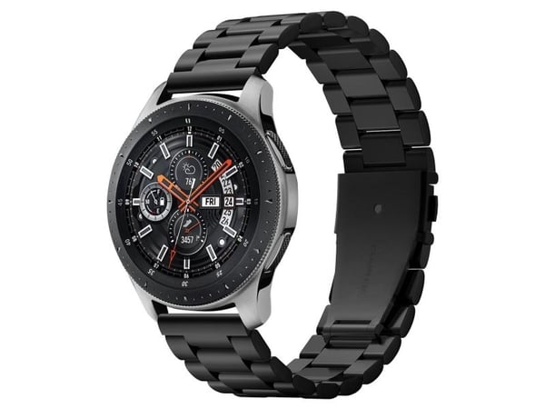 Spigen 600WB24983, Band, Smartklokke, Sort, Samsung, Galaxy Watch (46mm), Rustfritt stål