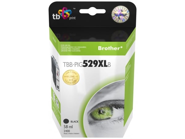 TB - 58 ml - svart - kompatibel - blekkpatron (alternativ for: Brother LC529BK, Brother LC539BK) - for Brother DCP-J100, DCP-J105, DCP-J200