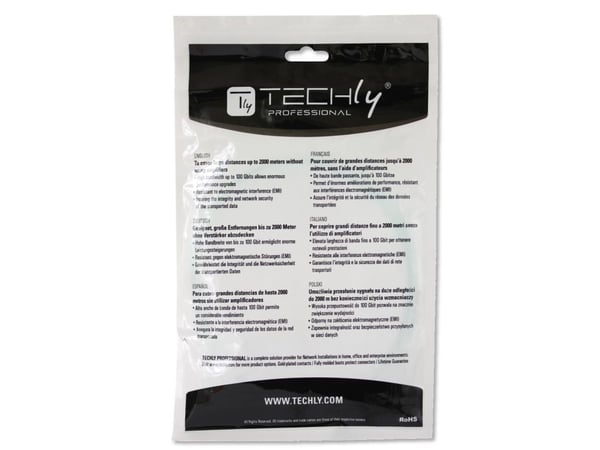 Techly ILWL D9-B-050, 5 m, OS2, SC, SC