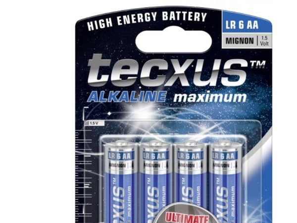 Tecxus LR6 4-BL, Kertakäyttöinen akku, AA, Alkali, 1,5 V, 4 kpl, 2700 mAh