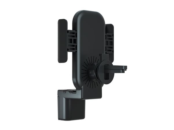 Terratec ChargeAir All Car, Mobiltelefon/smarttelefon, Smartklokke, Aktiv holder, Bil, Svart