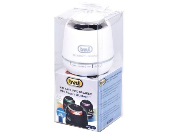 Trevi XP 71 BT, 1.0 kanaler, 3 W, Ledning & Trådløs, Micro-USB, Stereo bærbar høyttaler, Svart