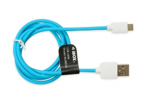 iBox IKUMD3A, 1 m, USB A, Micro-USB B, USB 2.0, Sininen