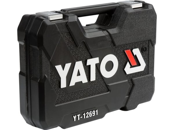 Yato YT-12691, Pipenøkkelsett, 82 stykker, Kromfarget, Kromvanadiumstål, 6,5 kg