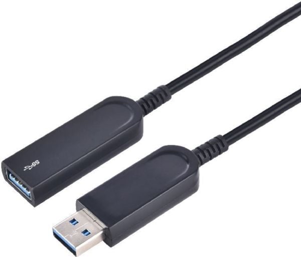 MicroConnect Premium - USB forlængerkabel - USB Type A (han) til USB Type A (hun) - USB 3.2 Gen 1 - 15 m - Aktiivinen optinen kaapeli (AOC) - lajit...