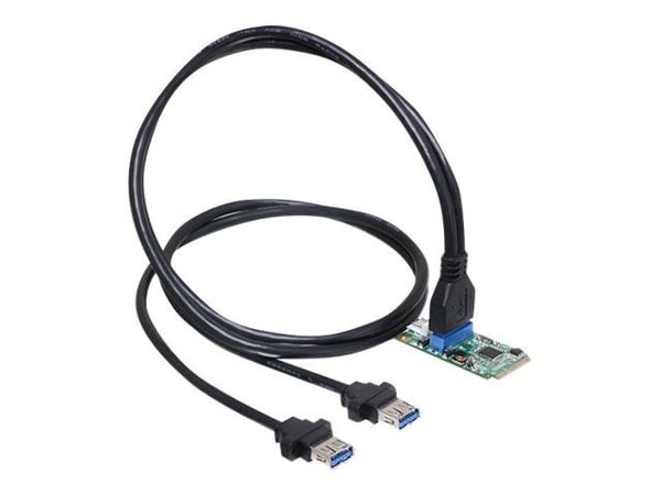 DeLOCK 95234, Mini PCI Express, USB 3.2 Gen 1 (3.1 Gen 1), Windows 7 Home Basic, Windows 7 Home Basic x64, Windows 7 Home Premium, Windows 7 Home P...