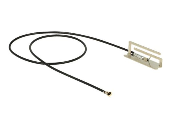 DeLOCK 86217, 4 dBi, 2.4 - 2.5 / 5.15 - 5.875 GHz, 50 O, MHF, 0,134 m, Musta, Hopea